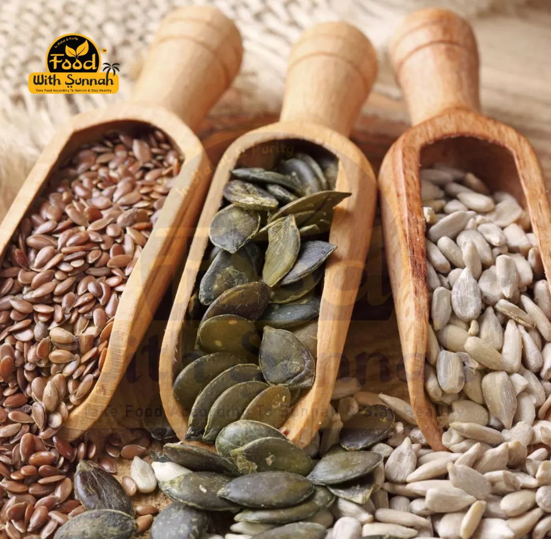 Crispy Seeds Combo 1600 Gram - মুচমুচে কুমড়া বীজ ৫০০ গ্রাম + মুচমুচে সূর্যমুখী বীজ ৫০০ গ্রাম + মুচমুচে তিসি বীজ ৫০০ গ্রাম + ১০০ গ্রাম কালোজিরা ফ্রি !!! - Image 2