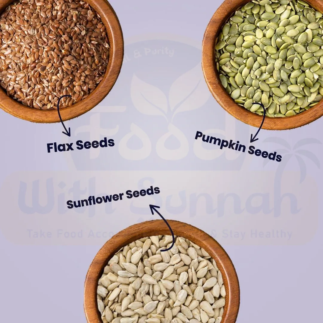 Crispy Seeds Combo 1600 Gram - মুচমুচে কুমড়া বীজ ৫০০ গ্রাম + মুচমুচে সূর্যমুখী বীজ ৫০০ গ্রাম + মুচমুচে তিসি বীজ ৫০০ গ্রাম + ১০০ গ্রাম কালোজিরা ফ্রি !!! - Image 3